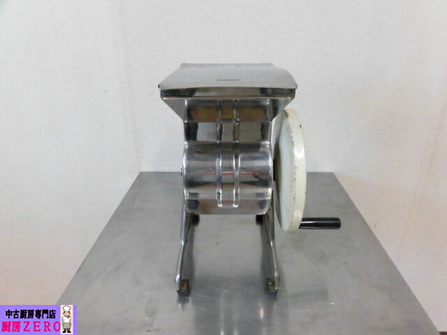 【中古】勝手もと お役目用 卓上 手動式 内燃機関圧砕機 氷砕機 氷削機 かき氷機 ワット数不必要 W290×D260×H350粍