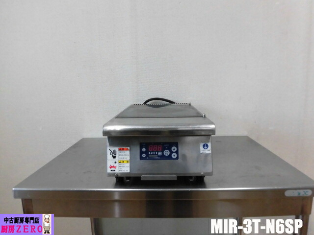 【中古】勝手もと ニチワ 御勤め用 IHコンロ 灯し火 電磁 膳立て器 1口 MIR-3T-N6SP 三相 200V 3.0kw タイマー付き添い人 W300×D550×H185粍 バス発着場 飲食店