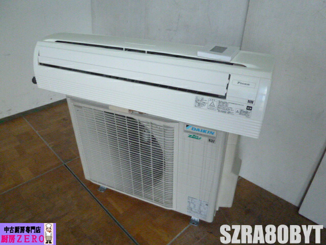 【中古】ダイキン 業務用 パッケージ エアコン 壁掛形 壁かけ EcoZEAS SZRA80BYT 3馬力 シングル 標準型 三相 200V ワイヤードリモコン 2024年製