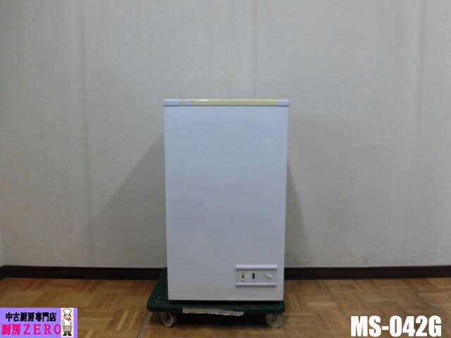 【中古】厨房 業務用 三ツ星貿易 エクセレンスシリーズ 冷凍ストッカー MS-042G 100V 41L スライド扉 冷凍庫 フリーザー 直冷式 連続運転機能