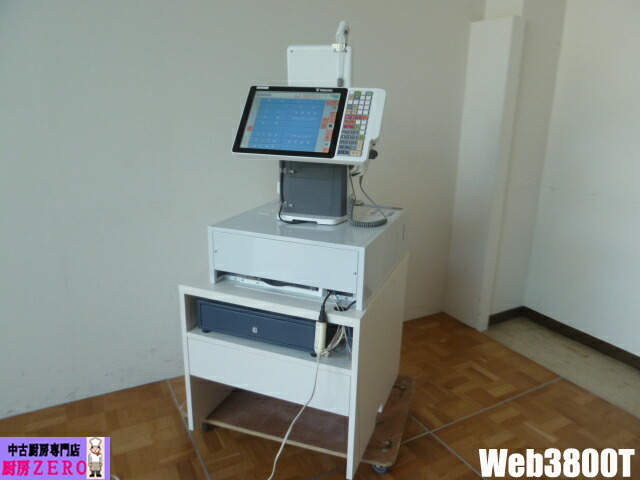 【中古】勝手もと 寺岡精工 御勤め用 照明ランプ手合い POS金銭登録器 Web3800T 100V お手てスキャナ 自動小銃つり銭機 お金社会的単位 御目にかかる 2022年 現況乗り合い船