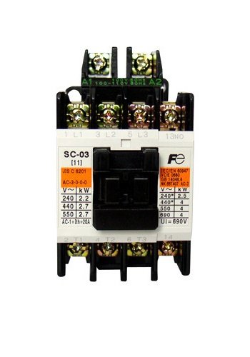 富士電機 標準形電磁接触器 ケースカバー無 SC-N6 コイル100V｜Reve2018