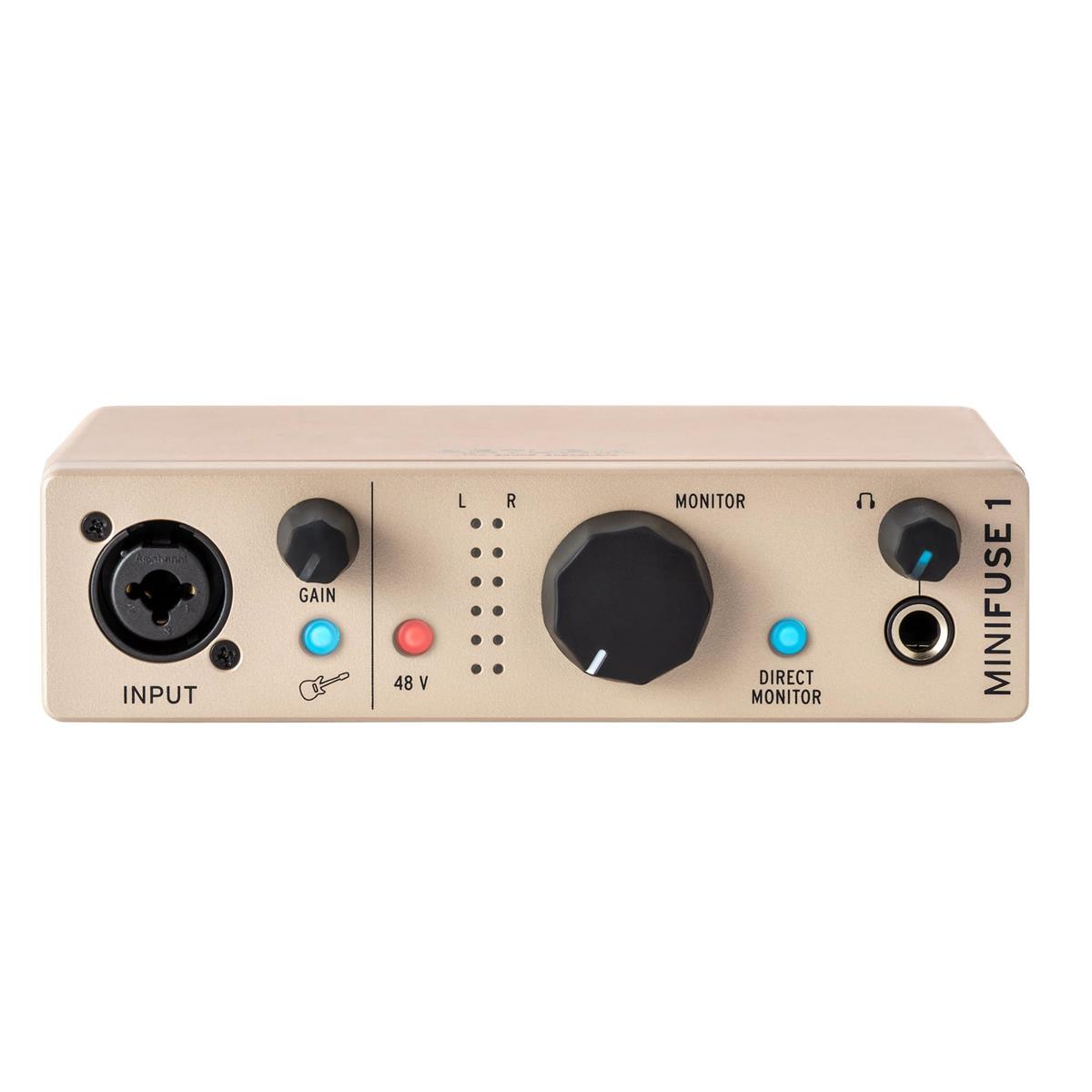 Arturia アートリア 音楽制作ソフト付属 ポータブル・オーディオインターフェイス MiniFuse 1 Champagne シャンパーニュ