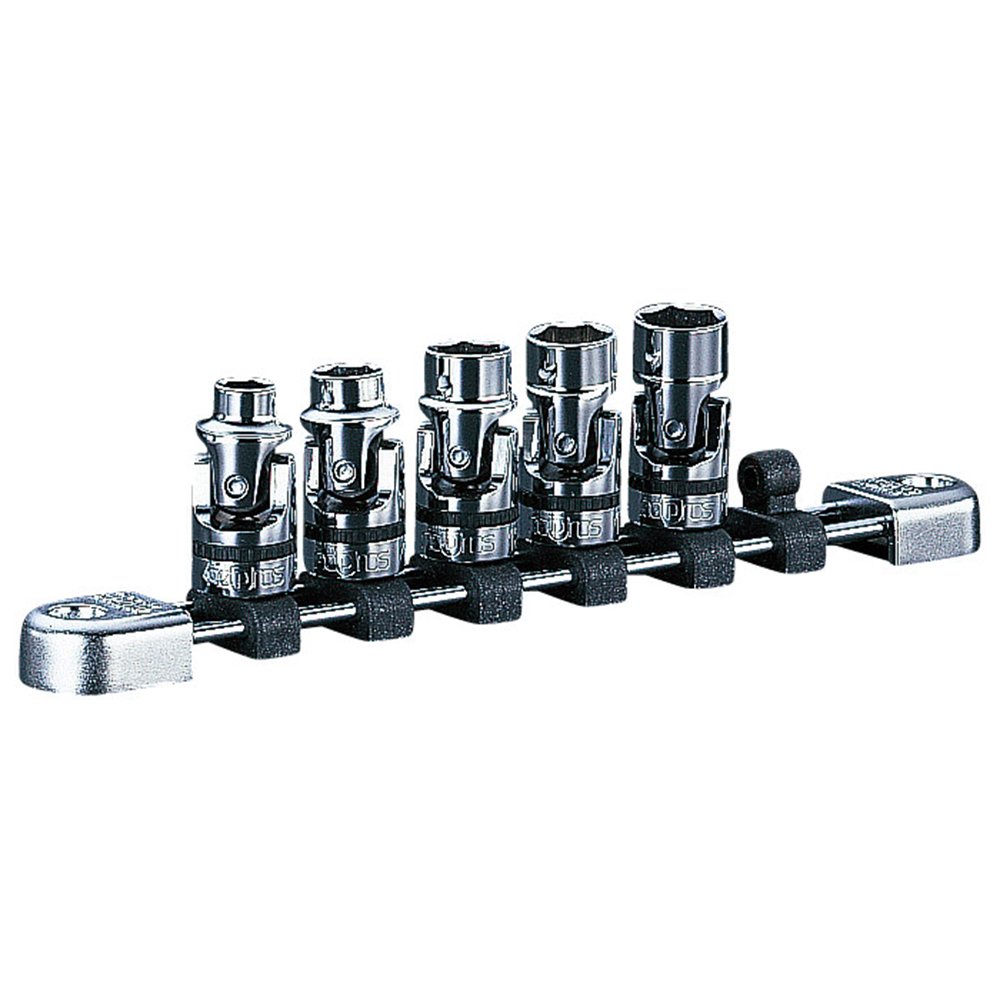 京都機械工具(KTC) ネプロス 9.5粍 (3/8in) ユニバーサルソケット 書き割り 5個組 NTB305JUA