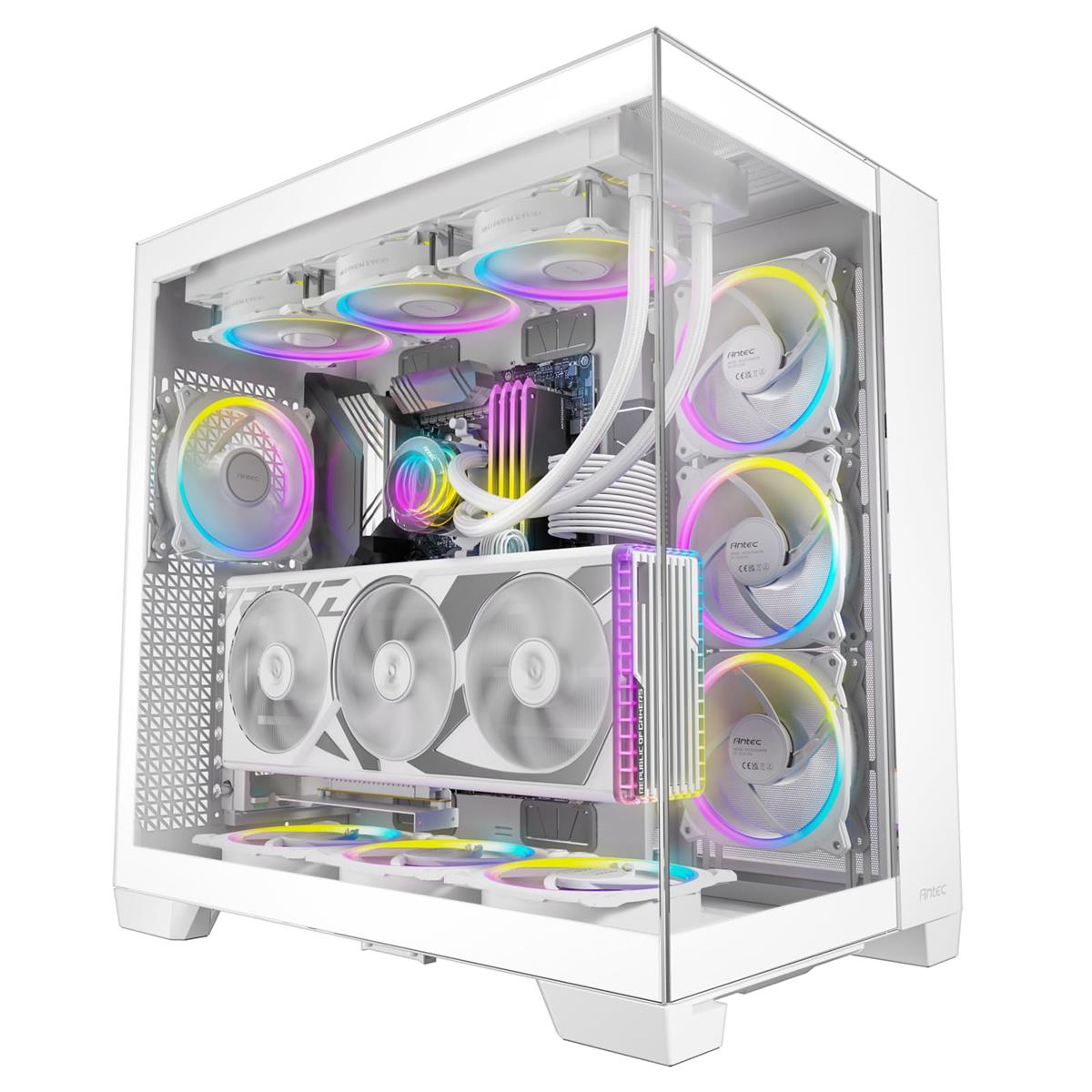 E-ATX フルタワーケース Constellation C8 White ピラー受け答え式向こう正面・姿勢瑠璃ダイアログボックス