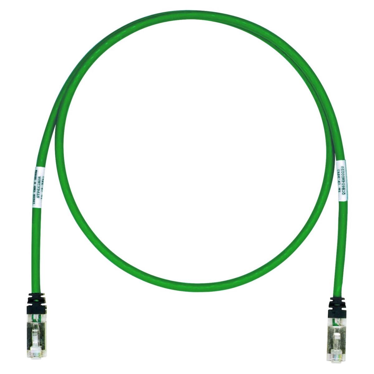 パンドウイット シールド LANケーブル Cat6A プロ仕様 15m 緑 STP6X15MGR