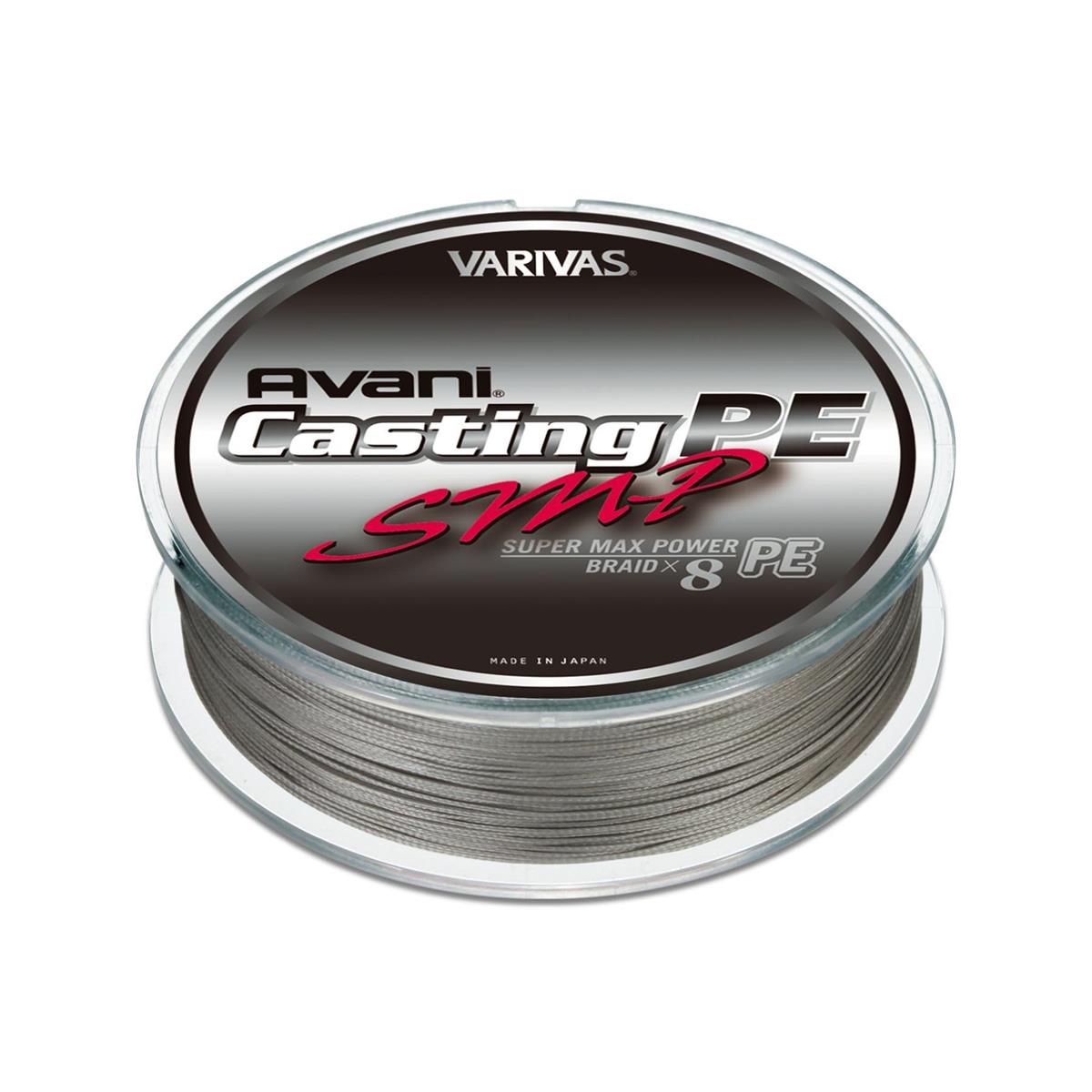 VARIVAS(バリ二階建てバス) PE伝達ルート アバニ 鋳込みPE スーパーマッ クス力強さ 400m 8号 MAX120重量ポンド 8本 ステルスグレー