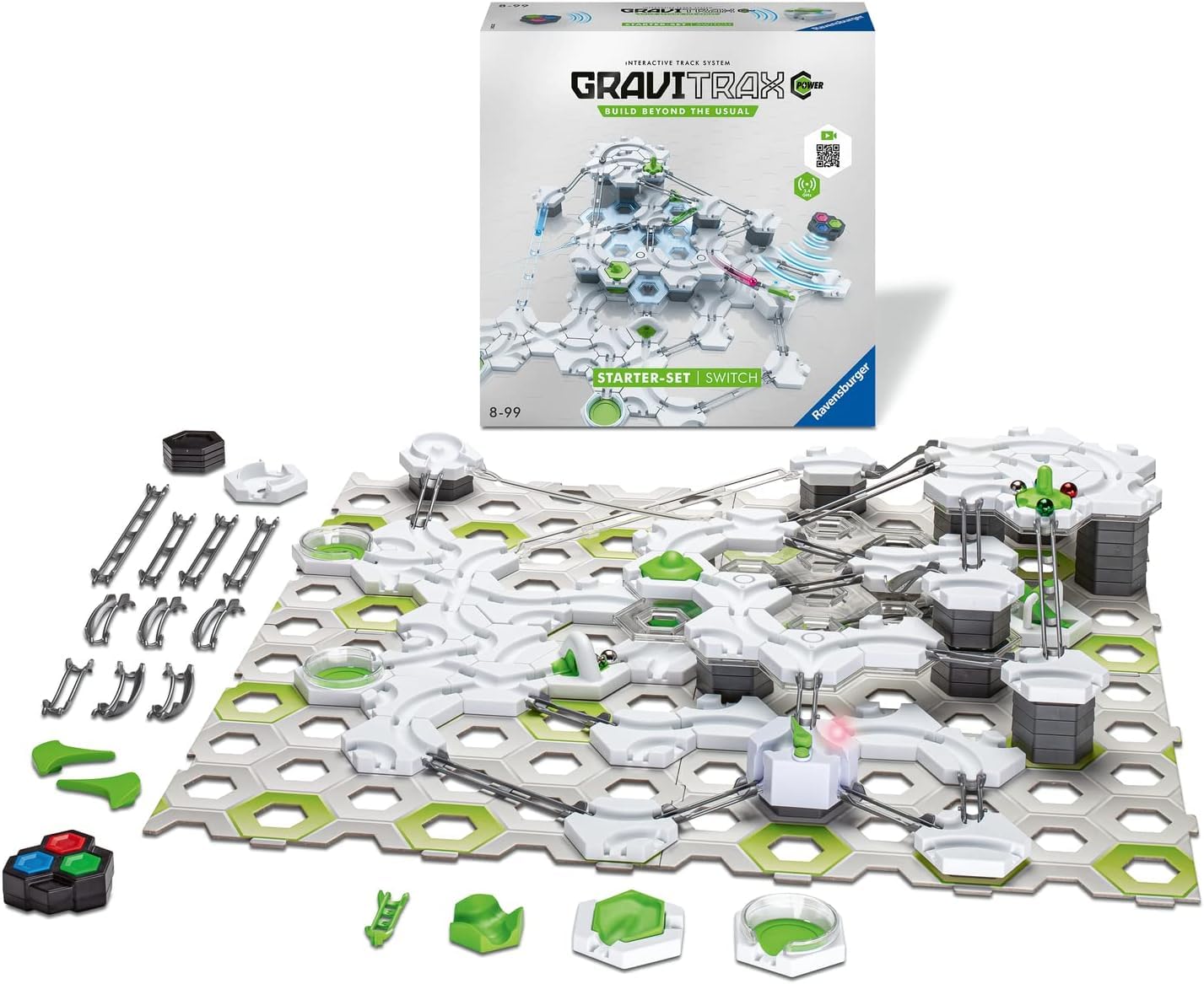 Ravensburger（ラベンスバーガー） マーブルラン（スロープトイ） GraviTrax (グラヴィトラックス) POWER スターターセット 全150ピース 27274 7 対象年齢 8歳~ 【おもちゃ 知育玩具 脳トレ プレゼント（誕生日/ク リ ス マ ス）】