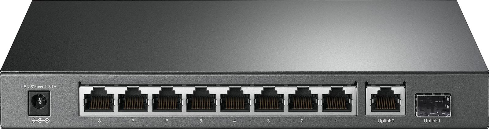 TP-Link 10ポート ギガビット デスク スイッチングハブ(8 PoE+ ポート 搭載) poe ハブ TL-SG1210P｜Reve2018