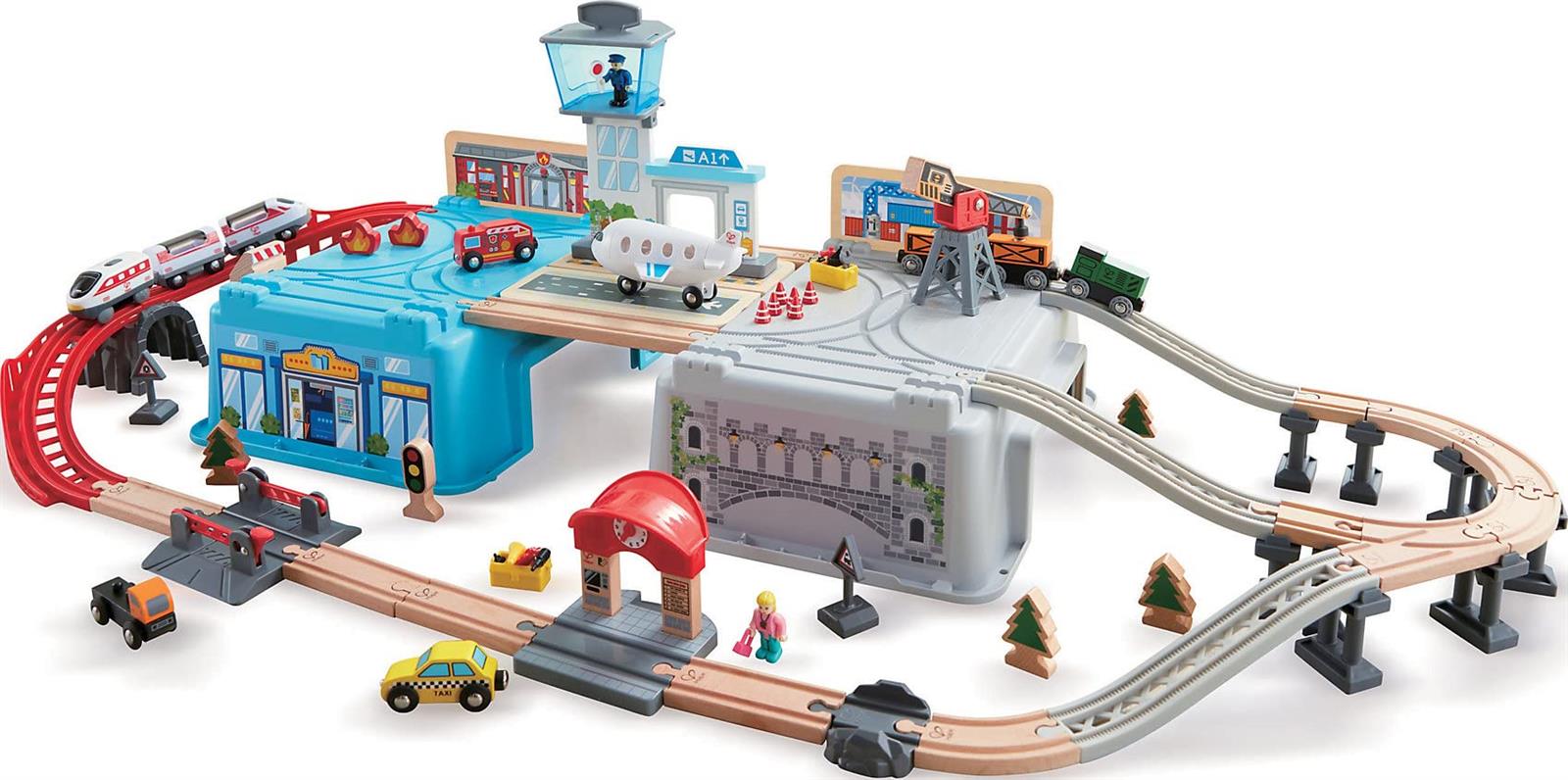 Hape(ハペ) メガシティボックスレールセット E3773