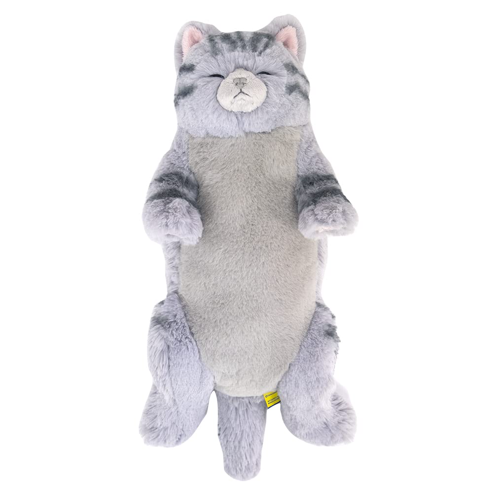 サンレモン　ひざねこ すやすや サバシロ　21×14×47cm　ぬいぐるみ　アニマル　かわいい　猫　ネコ　P-8222