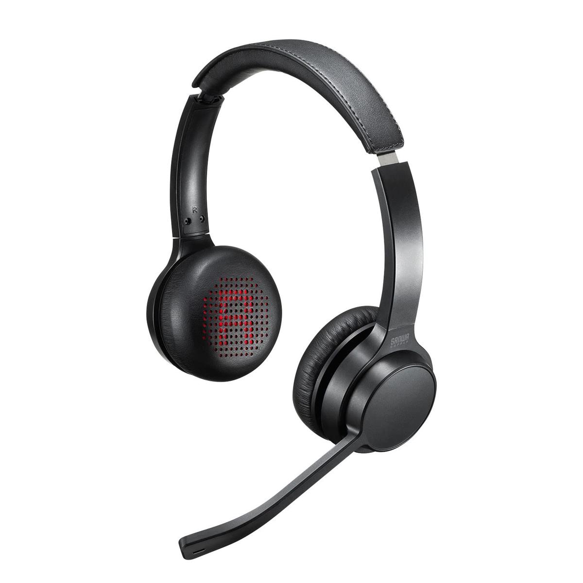 サンワサプライ Bluetooth尖端仕掛ける(両耳手合い・むき出し指向性) MM-BTSH62BK 黒いこと 無償性