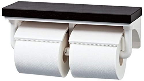 LIXIL(リクシル) INAX トイレ用 棚付2連紙巻器(高耐荷重タイプ) クリエラスク CF-AA64KUT/LL