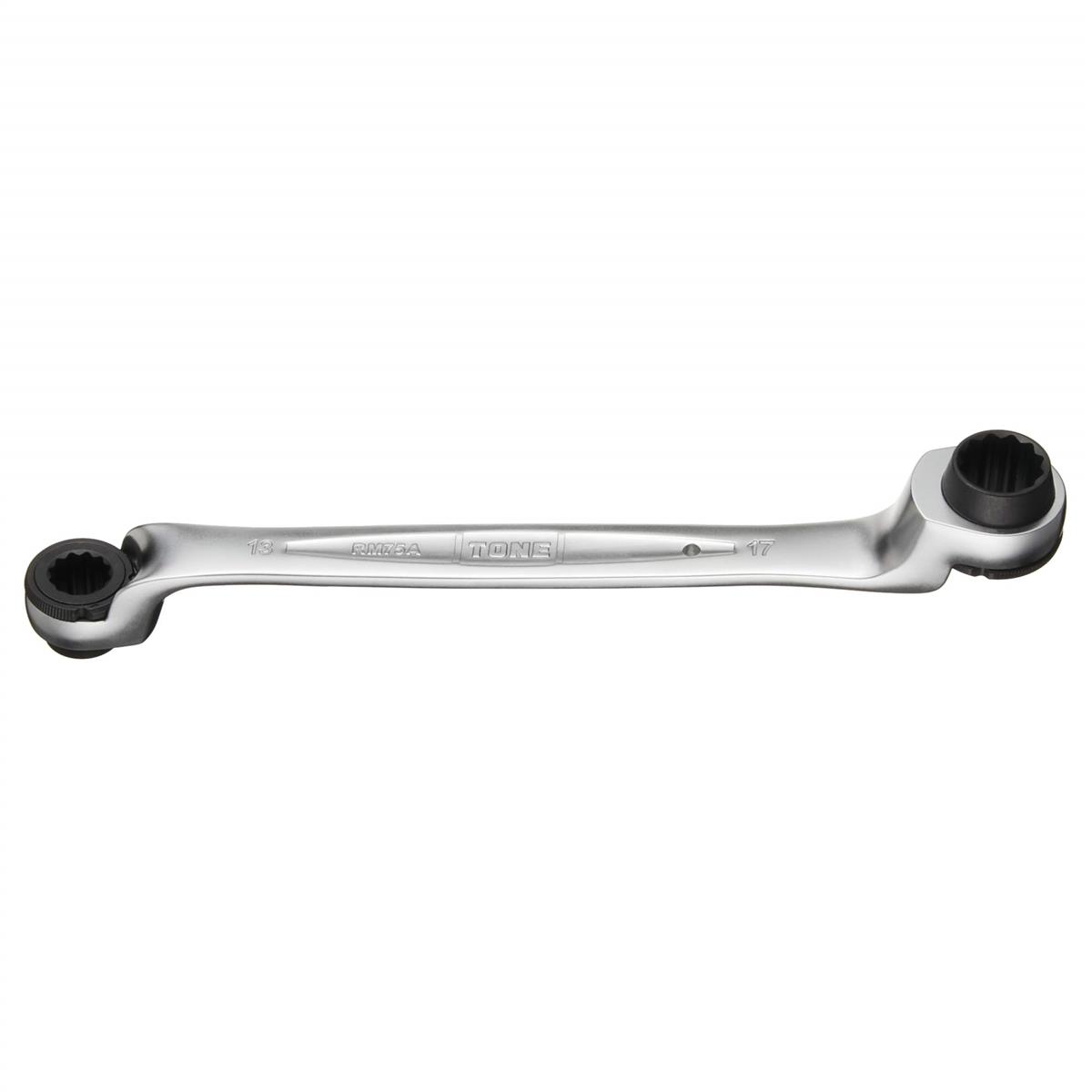 トネ(TONE) 75度両頭ラチェットめがねレンチ(深穴タイプ) RM75A-1317 二面幅13×17mm