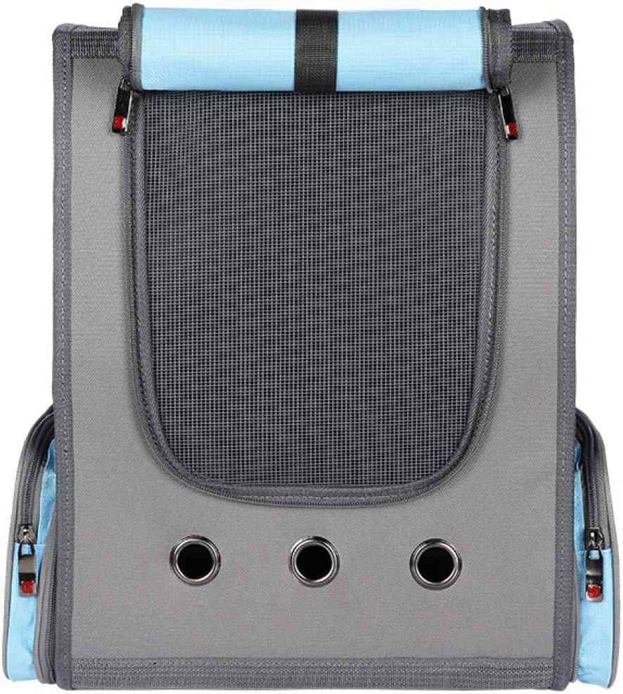 電車 散歩 犬キャリーバッグ ブルー コンパクト 軽量 ネコ 猫用キャリー キャリー 犬 折りたたみ 猫 ペットキャリーバッグ ペットリュック 小型犬 キャリーバッグ リュック|田野商店店