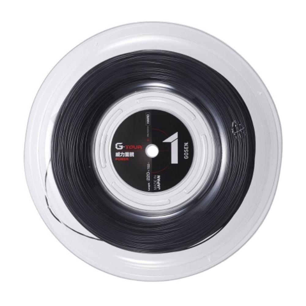 GOSEN ( ゴーセン ) G-TOUR Gツアー 1 ( G-TOUR 1 ) 220Mロール ポリエステル 硬式テニス ガットTSGT112(1.25mm) / TSGT102(1.30mm)  r-【レーヴスポーツ】