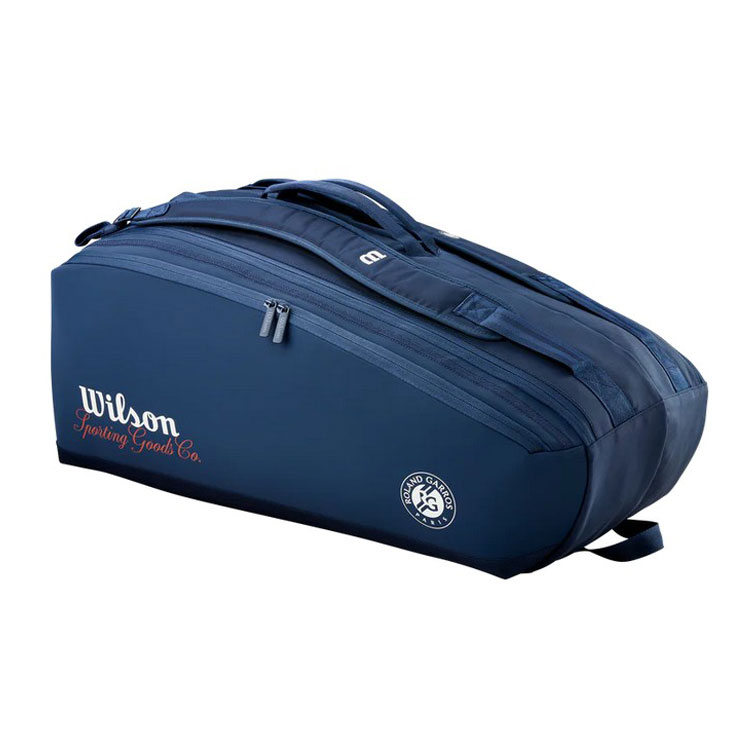 [商品詳細説明あり]Wilson(ウィルソン) ROLAND GARROS 2026 SESSION SOIRE 9PK ( ローランギャロス ) ラケットバッグ ネイビー WR8053801001 2026年モデル r-【レーヴスポーツ】