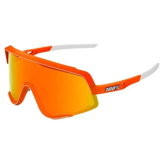 ワンハンドレッド 100% スポーツサングラス GLENDALE グレンデール マルチレイヤーミラー レンズ クリアレンズ付 60011-00005-S.T.NeonOrange×H.Red 国内正規品