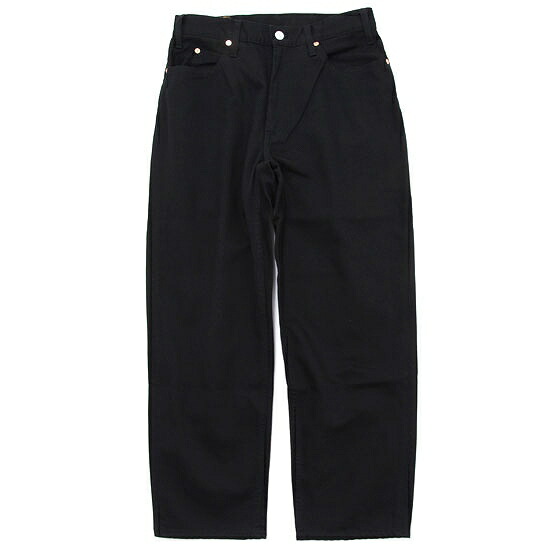 GO WEST ゴーウェスト｜VINTAGE PIQUE LOOSE TAPERED PANTS (黒いこと)(テーパードパンツ)