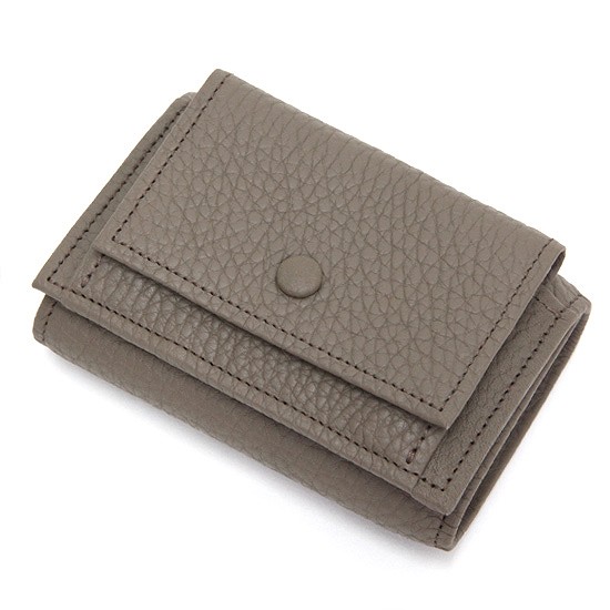 ITUAIS イトゥアイス｜TAURILLON COMPACT WALLET (グレージュ)(コンパクトウォレット)