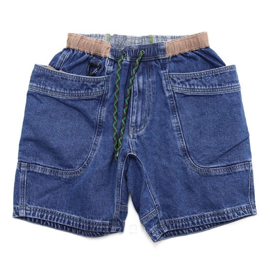 GOHEMP ゴーヘンプ｜DENIM VENDOR CHILL SHORTS (ユーズドウォッシュ)(ジーンズさる股引き)