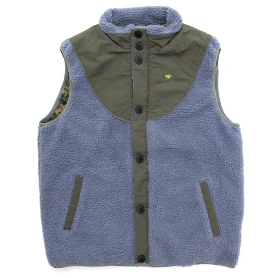 GOHEMP ゴーヘンプ｜MONGOLIAN VEST 22 (クラウドブルー)(モンゴリアンベスト)｜REVE STORE