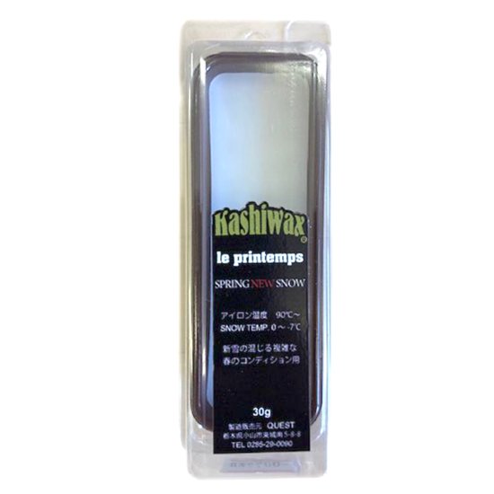 【KASHIWAX カシワックス】le printemps プランタン NEW SNOW 30g (春の降雪用ワックス)(0℃から-7℃)