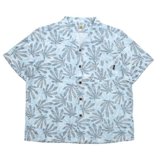 GOHEMP ゴーヘンプ｜BAMBOO OPEN MIND SHIRTS (ブルー)(半袖シャツ)