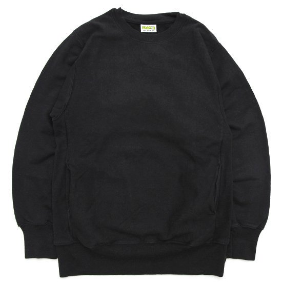 Phatee ファッティー｜HEMP SWEAT CREW (ブラック)(スウェットクルーネック)