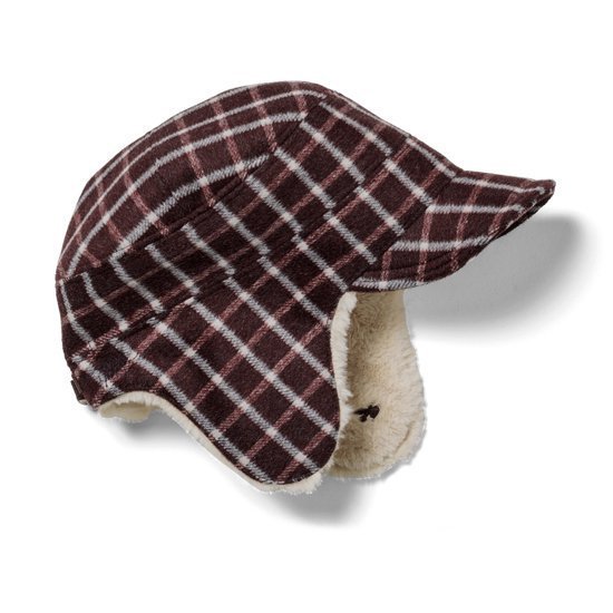 【GREEN CLOTHING グリーンクロージング】BOA CAP (マルーンチェック)(ボアキャップ フラップキャップ)|REVE STORE
