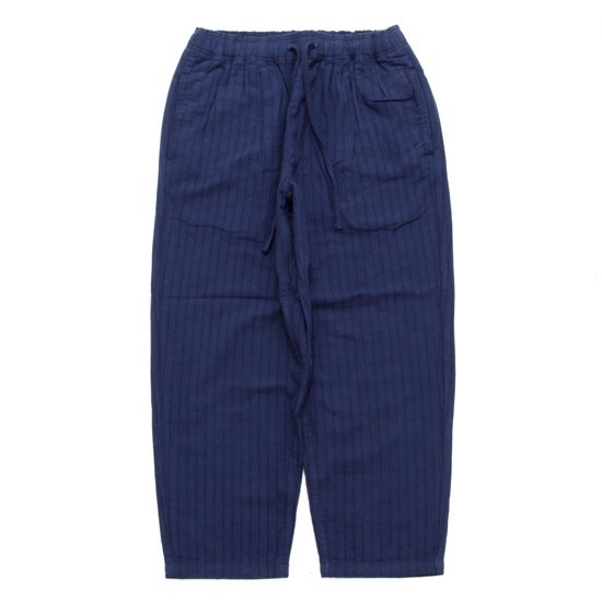GOHEMP ゴーヘンプ|HEAVY DOBBY GREEN HILL PANTS (ネイビーブルー)(厚手でしっかりしたイージーパンツ)|REVE STORE