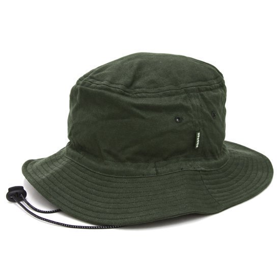 Phatee ファッティー｜BUCKET HAT CHIN STRAP (モス ツイル)(ストラップ付きバケットハット)