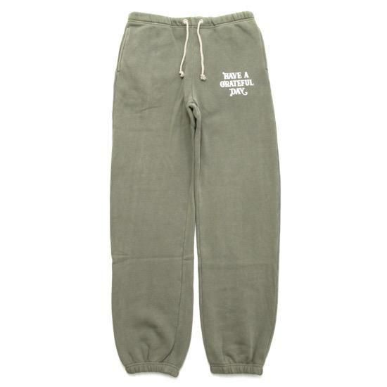 HAVE A GRATEFUL DAY ハブアグレイトフルデイ|FLOWERS SWEAT PANTS (グレイ)(フラワープリントのスウェットパンツ)|REVE STORE