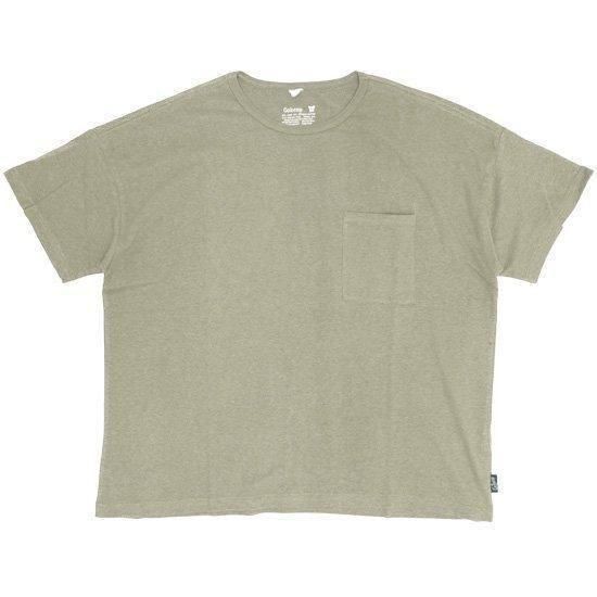 GOHEMP ゴーヘンプ｜WIDE PK TEE (サンドストーン)(ワイドポケットTシャツ)