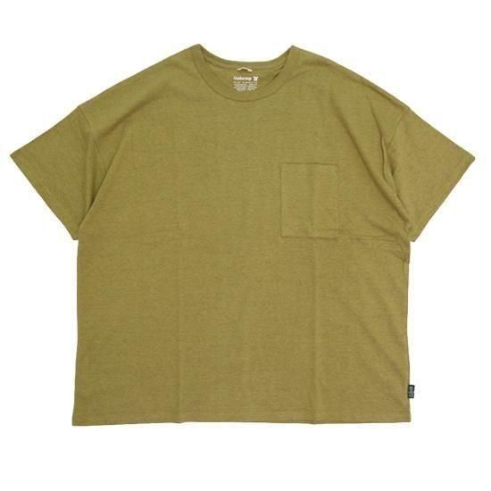 GOHEMP ゴーヘンプ｜WIDE PK TEE (ツリートップグリーン)(ワイドポケットTシャツ)