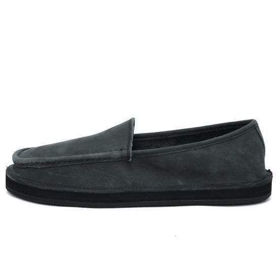 Rainbow Sandals 虹霓サンダル｜Comfort Classics Loafer (黒いこと)(置き目毛革) サンダル-ビーチサンダル