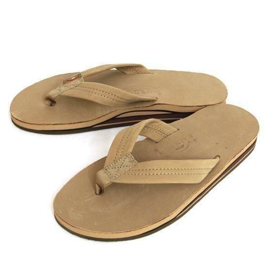 Rainbow Sandals 虹霓サンダル｜Double Layer Sandal (シエラブラウン)(サンダル) サンダル-メンズ靴