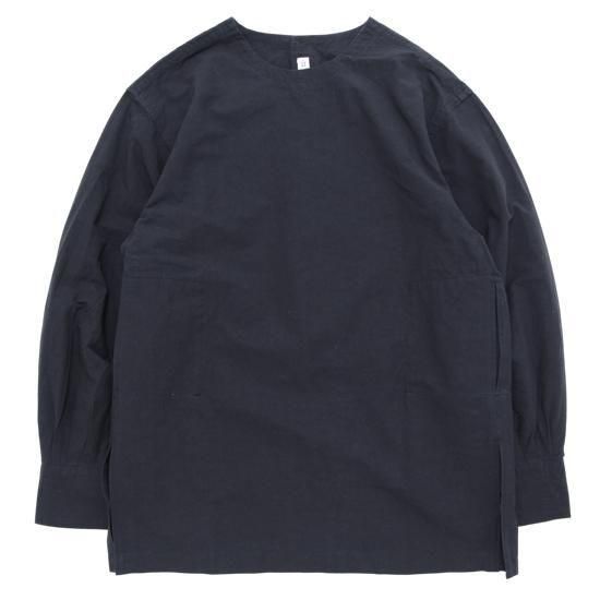 HiHiHi ひひひ｜クルタシャツ (ブラック)(綿麻撥水の襟なしシャツ) 18,722円