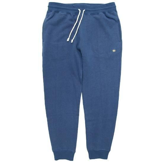 GOHEMP ゴーヘンプ｜SLIM RIB SWEAT PANTS 25 (アジュールブルー)(か細いなスウェットパンツ)