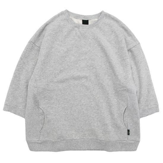 GOHEMP ゴーヘンプ｜THREE QUARTER SL CREW 25 (アッシュヘザー)(七分袖スウェット) 10,534円