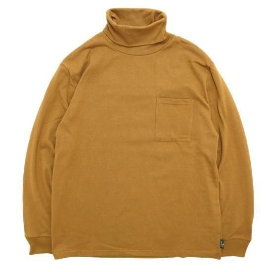 GOHEMP ゴーヘンプ｜10oz JERSEY TURTLE NECK L/SL TEE 25 (ブラウンダック)(タートルネック)