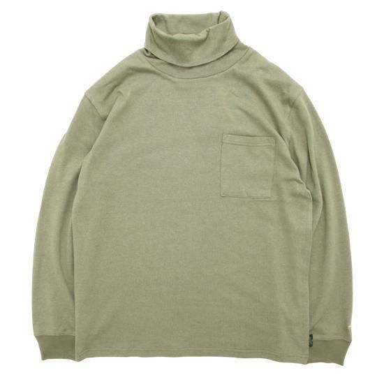 GOHEMP ゴーヘンプ｜10oz JERSEY TURTLE NECK L/SL TEE 25 (セージグリーン)(タートルネック)