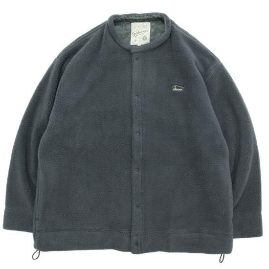 GOHEMP ゴーヘンプ｜NO COLLAR SHIRTS (濃灰色)(ボア上衣)