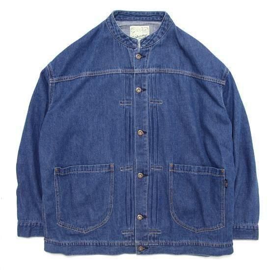 GOHEMP ゴーヘンプ｜9oz 3 TACK G-JAN (ユーズドウォッシュ)(バンドカラーのGジャン)