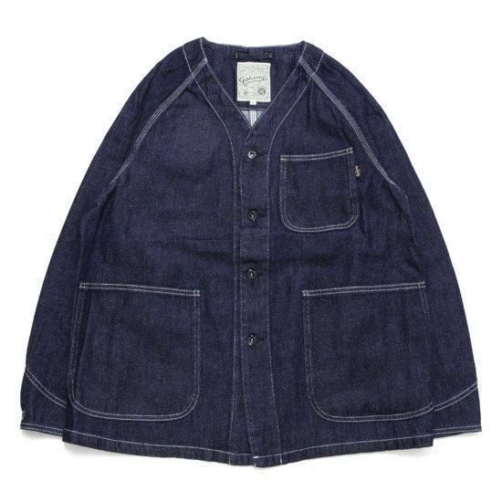 GOHEMP ゴーヘンプ|9oz NO COLLAR COVER ALL (ワンウォッシュ)(ソフトな印象の9ozデニムカバーオール)|REVE STORE