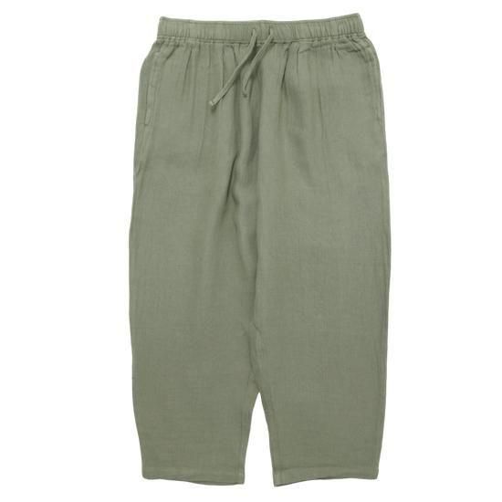 GOHEMP ゴーヘンプ｜GAUZE GREEN HILL PANTS (スピナッチグリーン)(さらっと穿けるイージーパンツ)