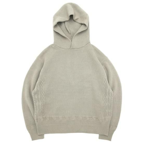 Nasngwam ナスングワム｜ACTUALLY PARKA (グレージュ)(ニットで作られたパーカー)｜REVE STORE 14,630円
