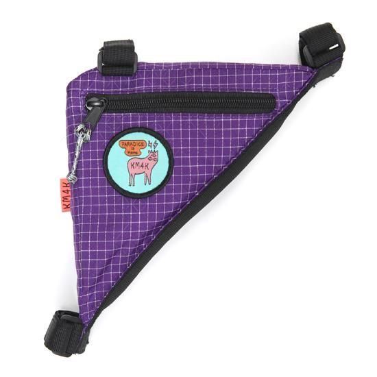 【KM4K カモシカ】PASS HUNTER BAG (パープル)(ショルダーパッドになる自転車フレームバッグ)