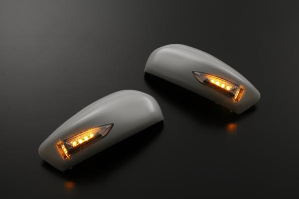 「Revier」「ライトバータイプ」「未塗装」GJ系 アテンザ LEDウィンカーミラーカバー交換式フットランプ付|シャイニングパーツ(カー用品)
