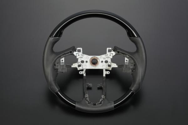 楽天市場 Revier レヴィーア ピアノブラック ヴェゼル Ru1 Ru2 Ru3 Ru4 ステアリングホイール ブラック革 純正交換タイプ ホンダ汎用 ステアリングハンドル ヴェゼルハイブリッド ベゼル シャイニングパーツ カー用品